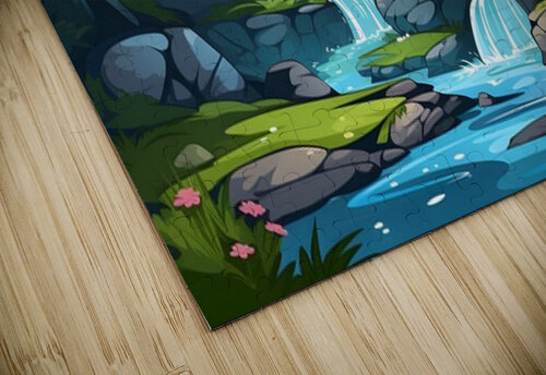Waterfall Landscape 27 Nora studio puzzle