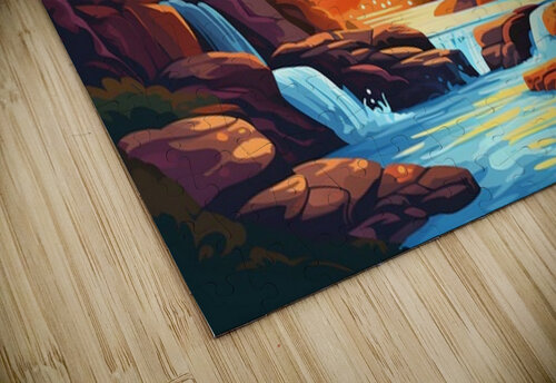Waterfall Landscape 24 Nora studio puzzle