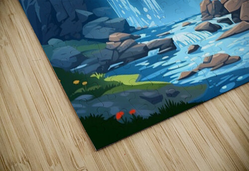 Waterfall Landscape 33 Nora studio puzzle