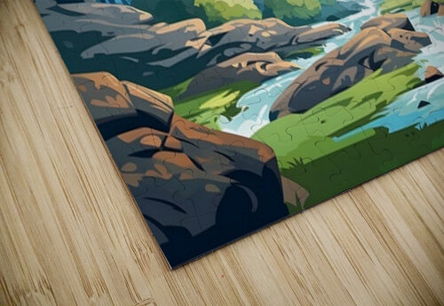 Waterfall Landscape 21 Nora studio puzzle