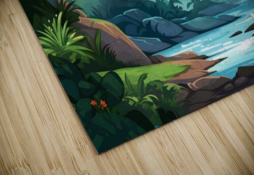 Waterfall Landscape 42 Nora studio puzzle