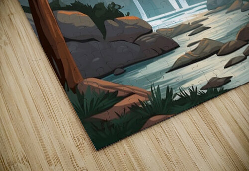 Waterfall Landscape 65 Nora studio puzzle