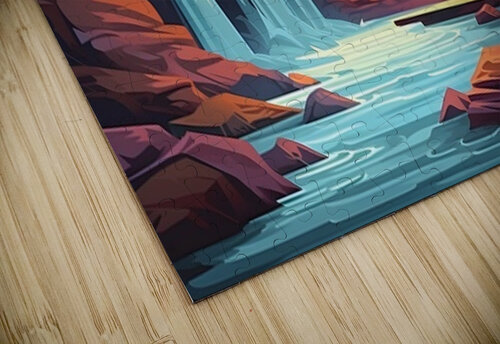 Waterfall Landscape 77 Nora studio puzzle