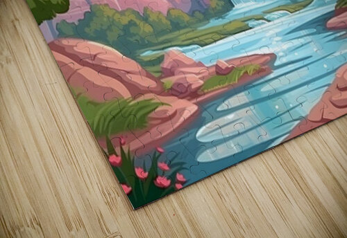 Waterfall Landscape 78 Nora studio puzzle