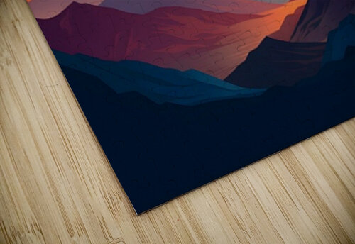 Sunset Landscape 24 Nora studio puzzle