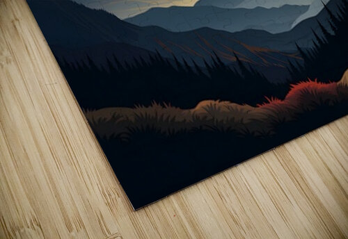 Sunset Landscape 1 Nora studio puzzle