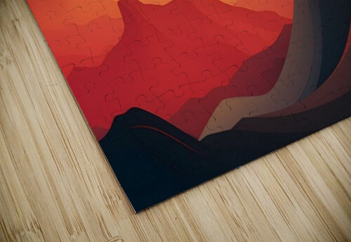Sunset Landscape 25 Nora studio puzzle