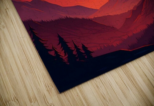 Sunset Landscape 26 Nora studio puzzle