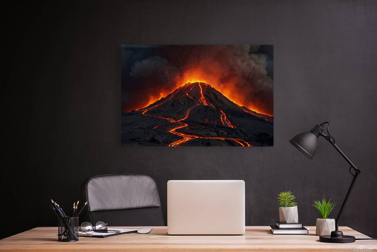 Lava Flow Landscape 4 Reproduction