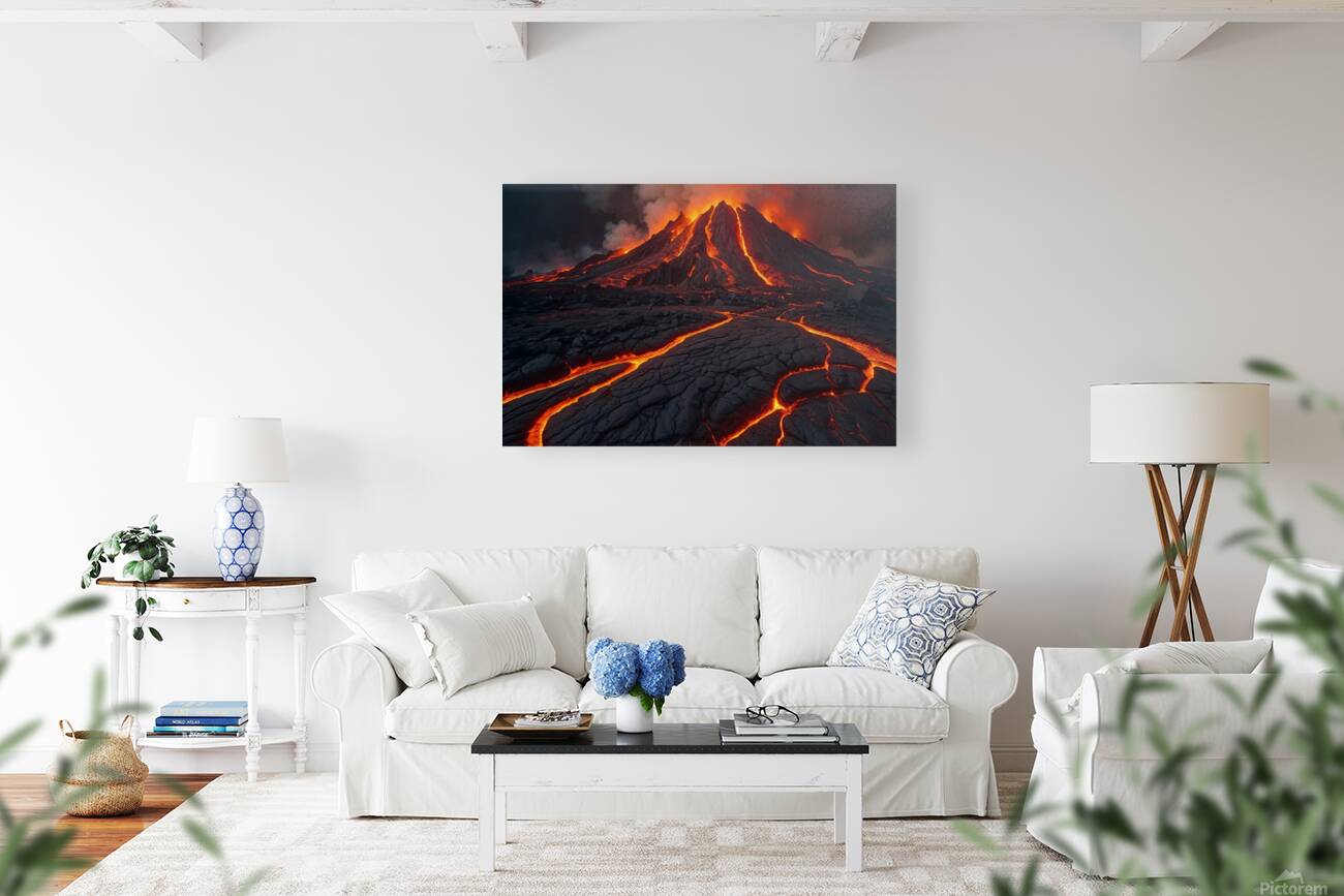 Lava Flow Landscape 2 Reproduction