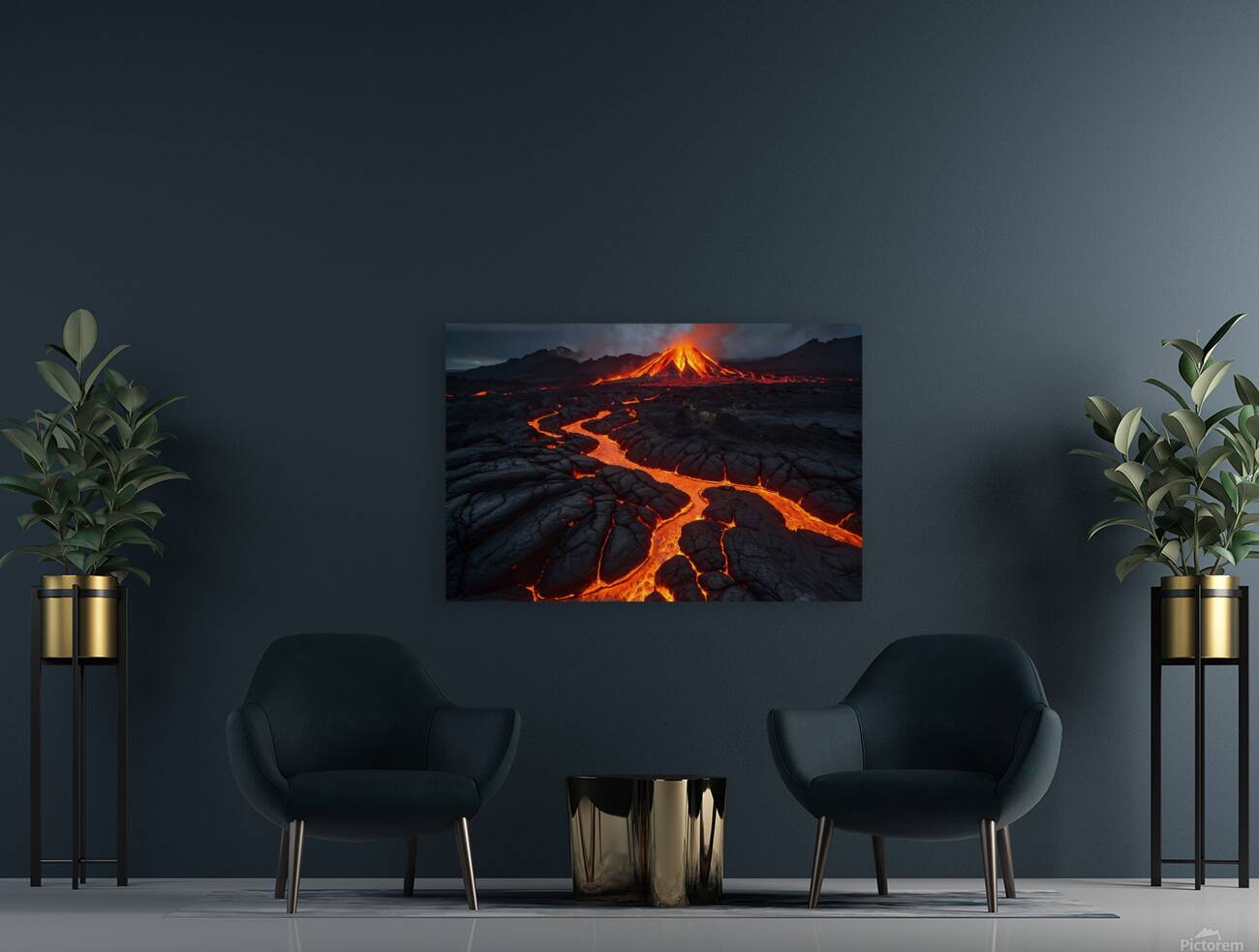 Lava Flow Landscape 13 Reproduction