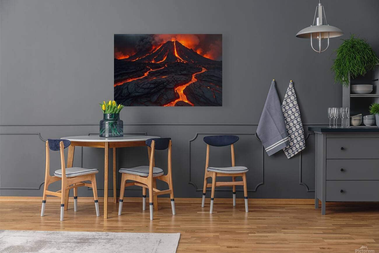 Lava Flow Landscape 16 Reproduction