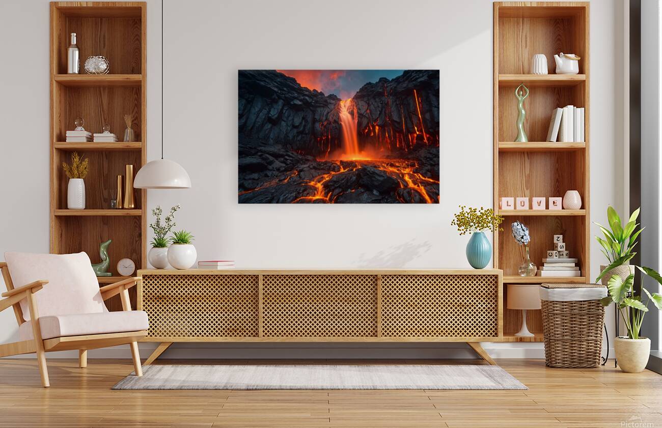 Lava Flow Landscape 45 Reproduction