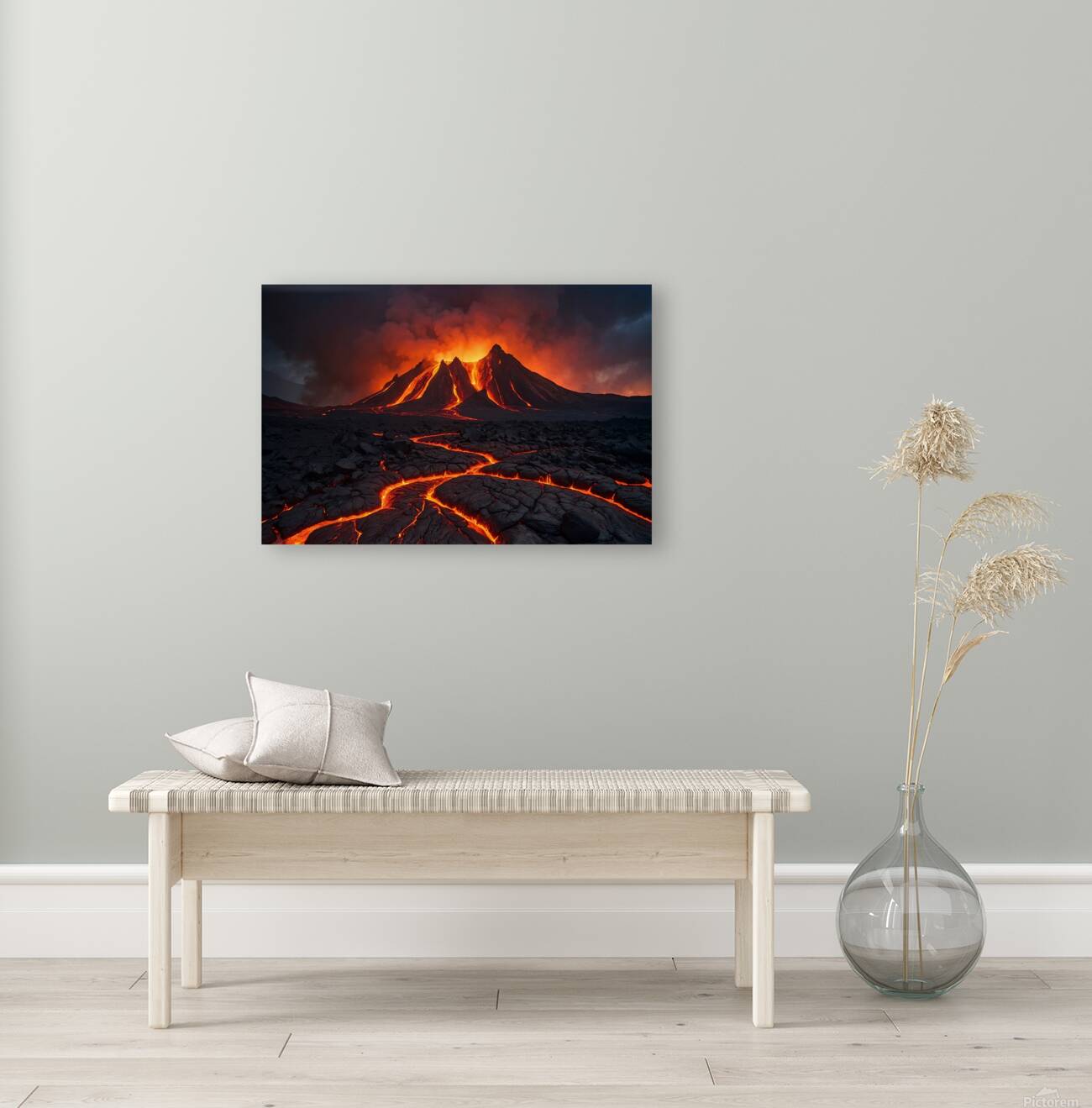 Lava Flow Landscape 3 Reproduction