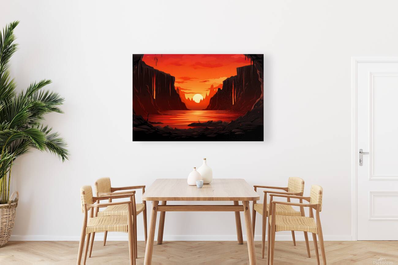 Lava Landscape Illustration 21 Reproduction
