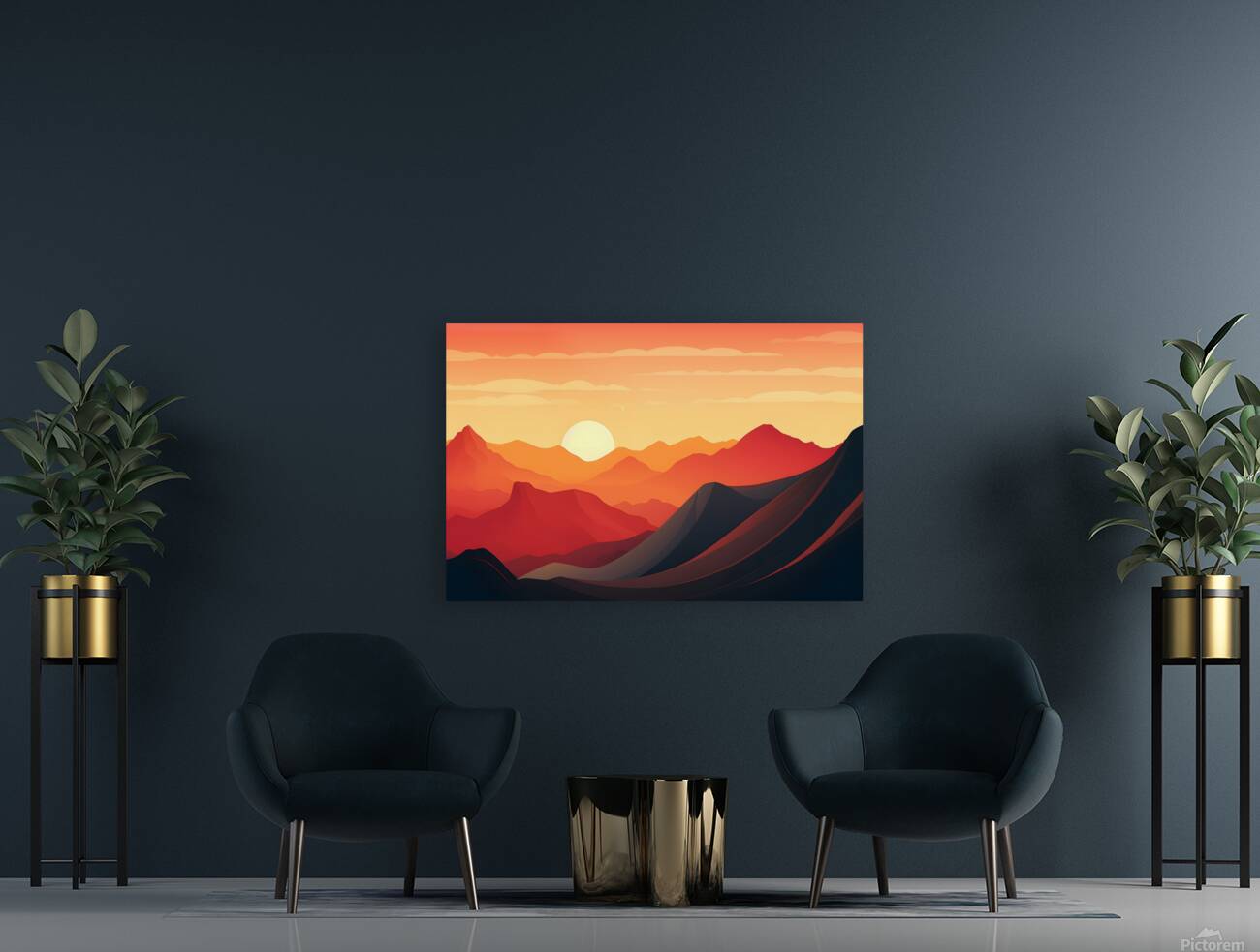 Sunset Landscape 25 Reproduction