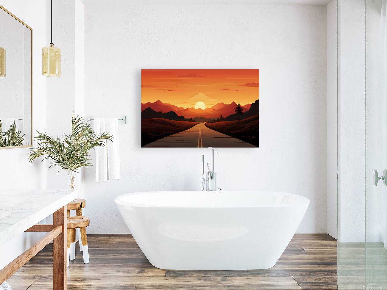 Sunset Landscape 43 Reproduction