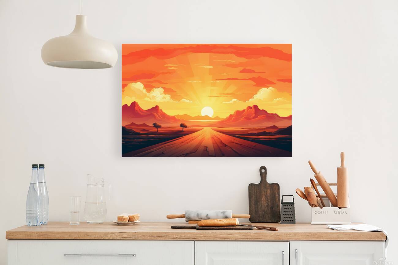 Sunset Landscape 46 Reproduction