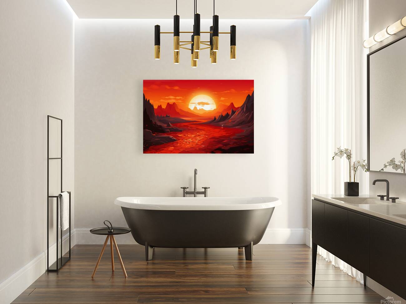 Sunset Landscape 60 Reproduction