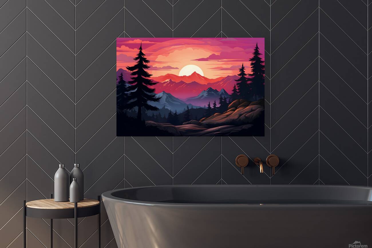 Sunset Landscape 15 Reproduction