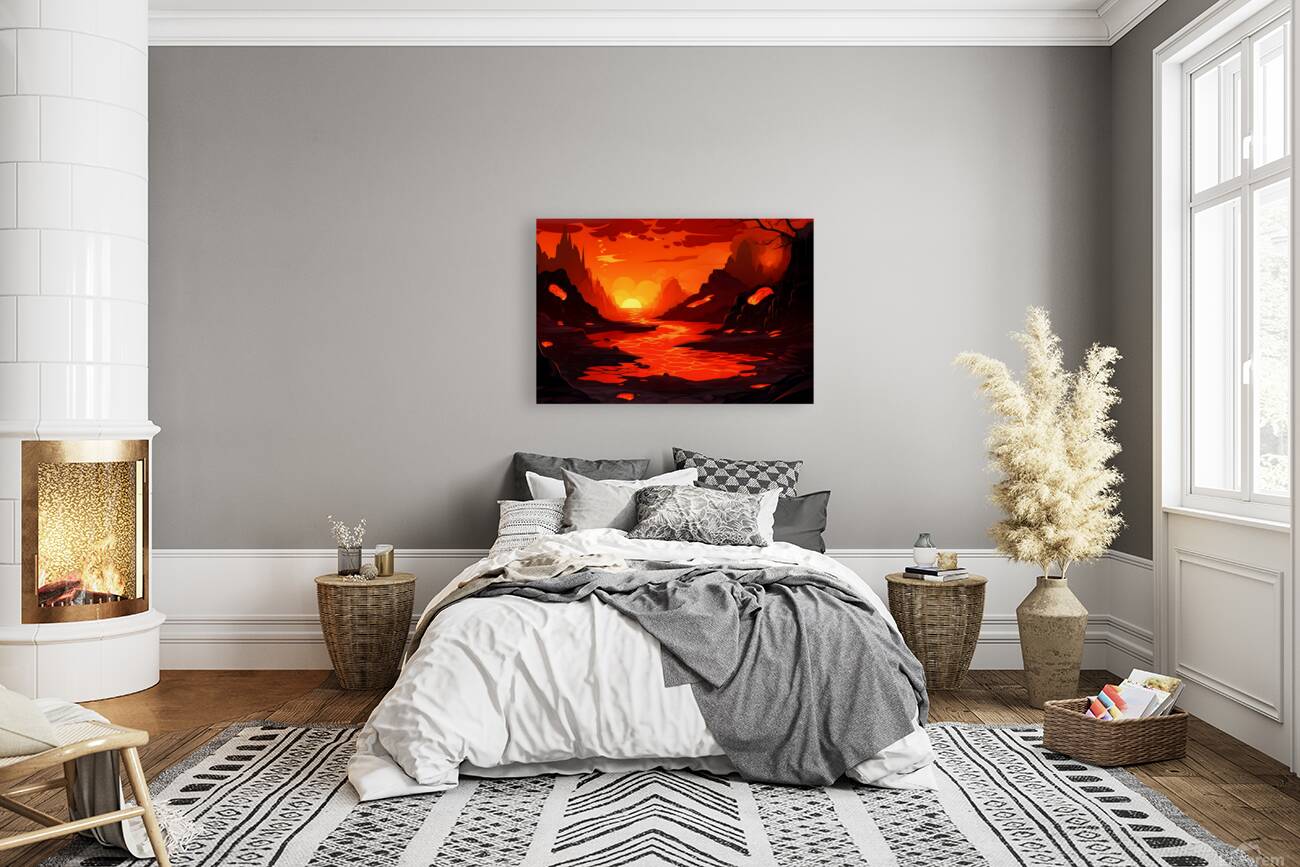 Sunset Landscape 58 Reproduction