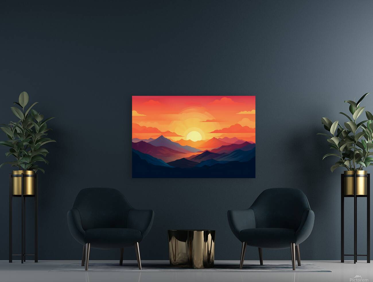 Sunset Landscape 24 Reproduction