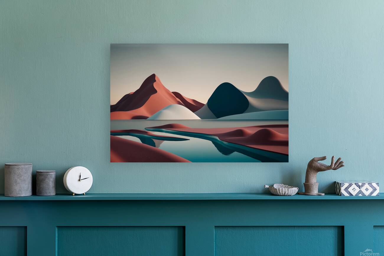 Boho 3D Landscape 6 Reproduction