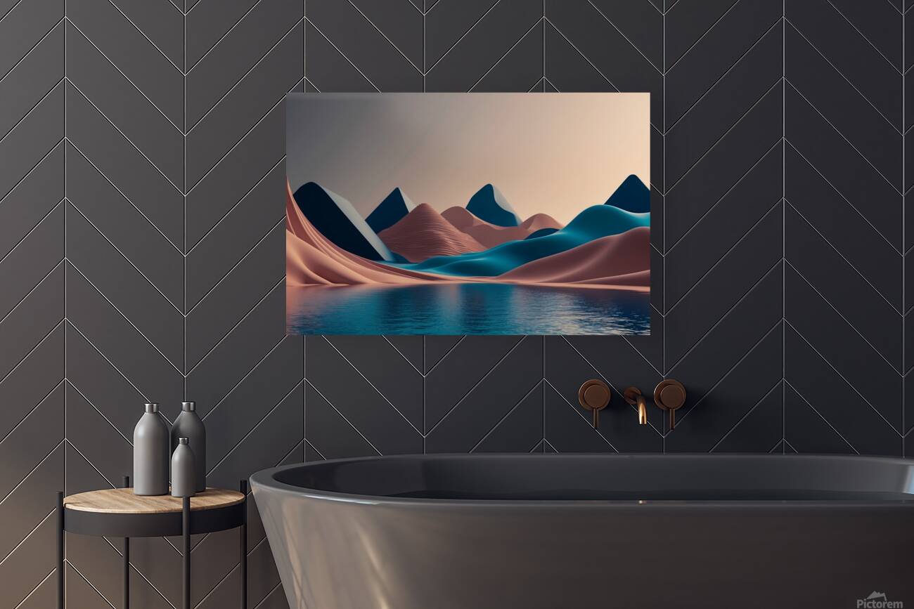 Boho 3D Landscape 3 Reproduction