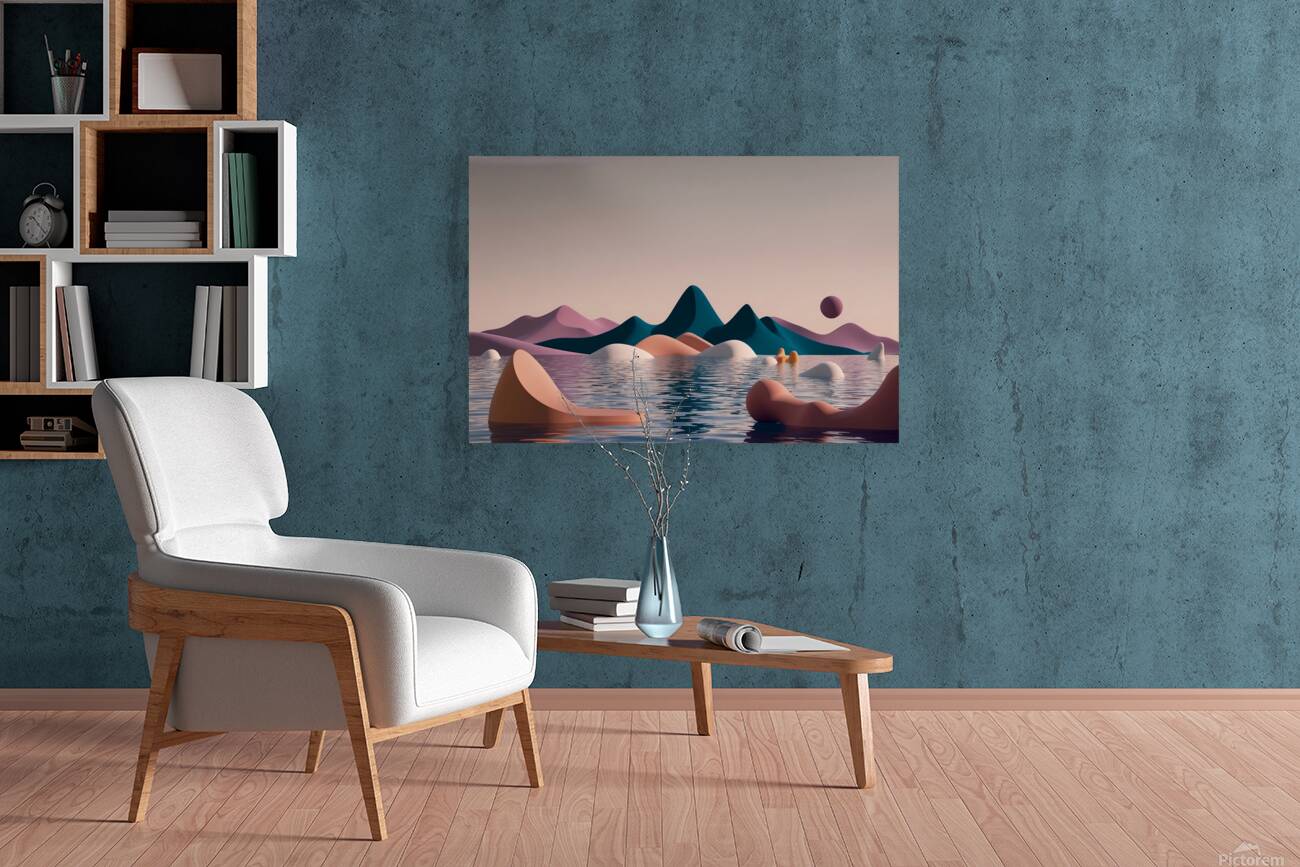 Boho 3D Landscape 2 Reproduction
