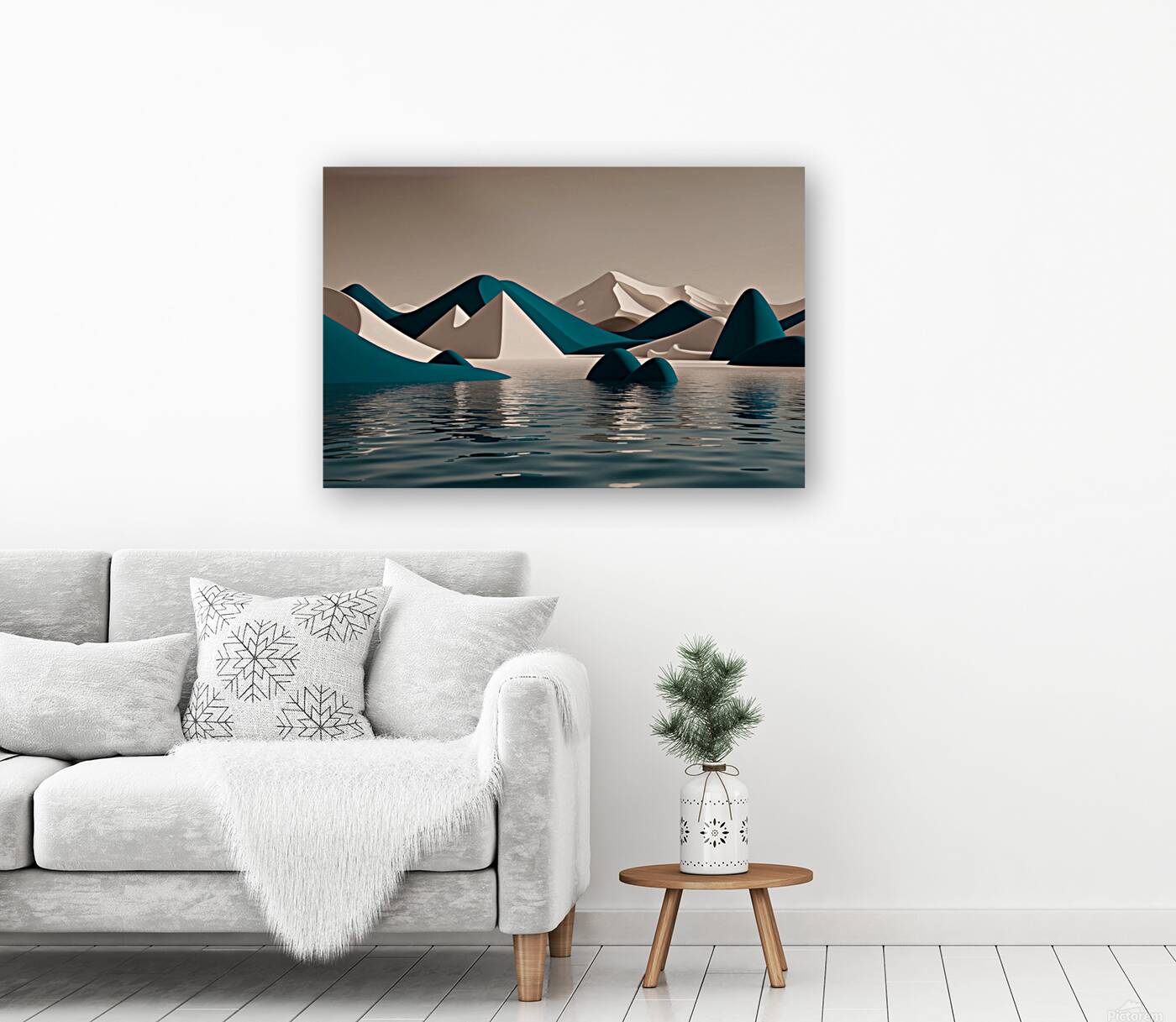 Boho 3D Landscape 24 Reproduction