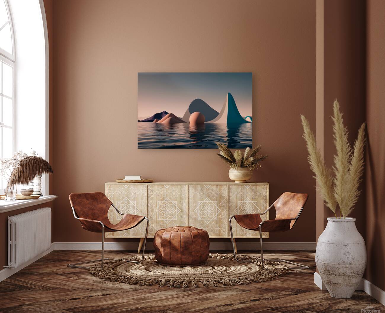 Boho 3D Landscape 9 Reproduction