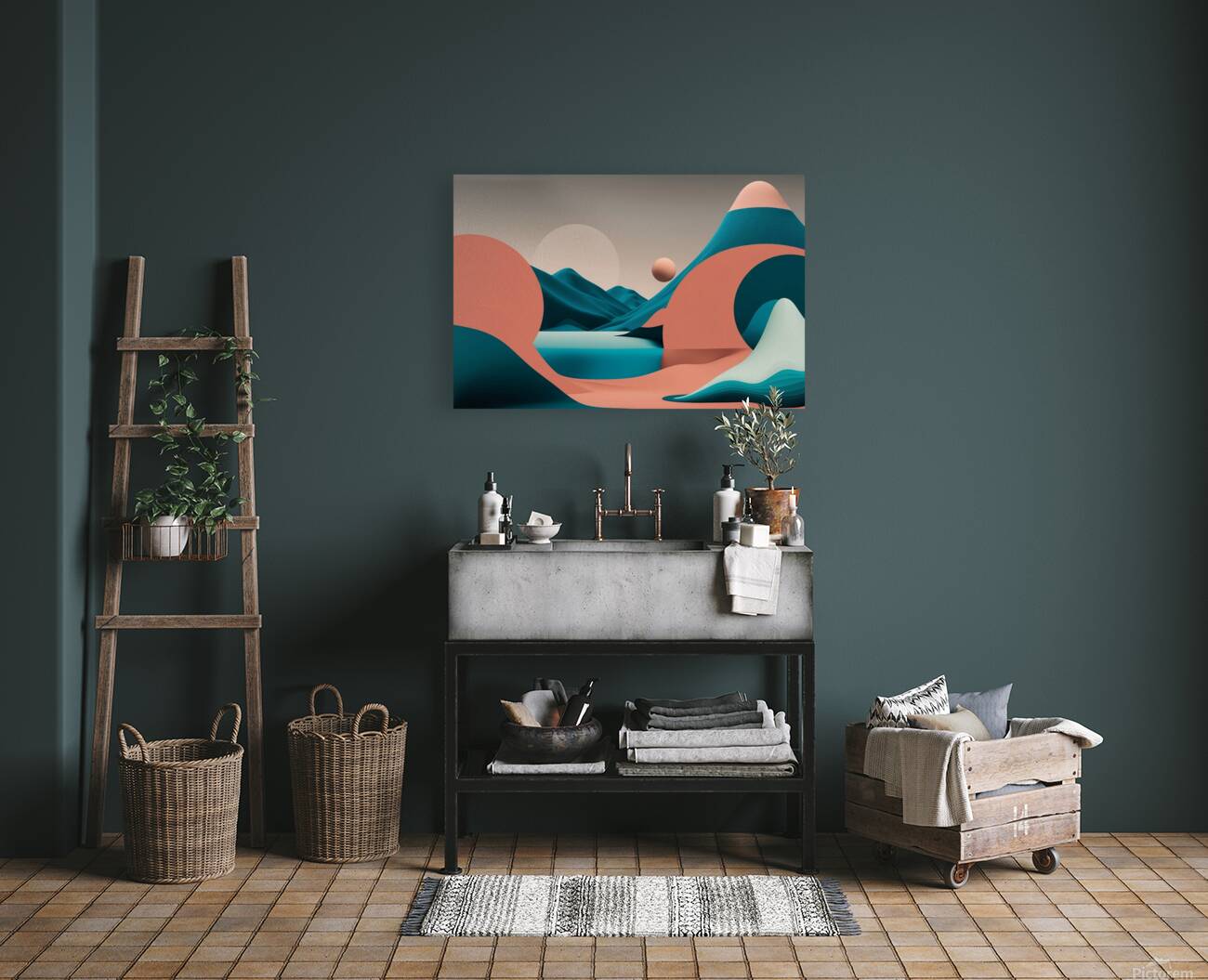 Boho 3D Landscape 11 Reproduction