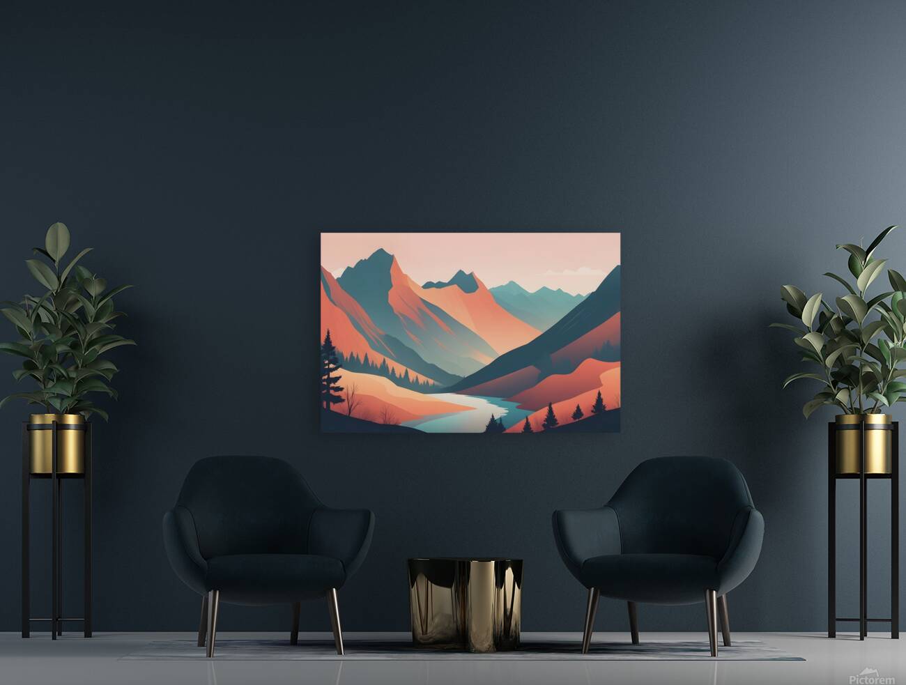 Nature Boho Landscape 13 Reproduction