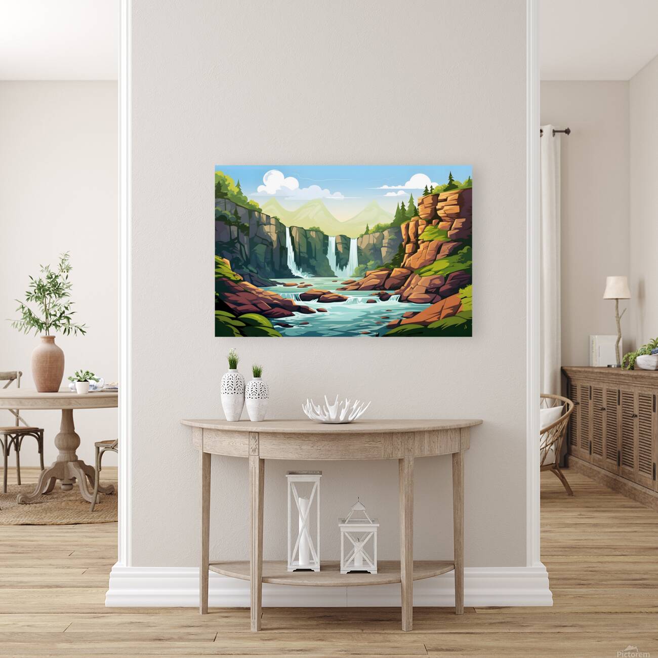 Waterfall Landscape 40 Reproduction
