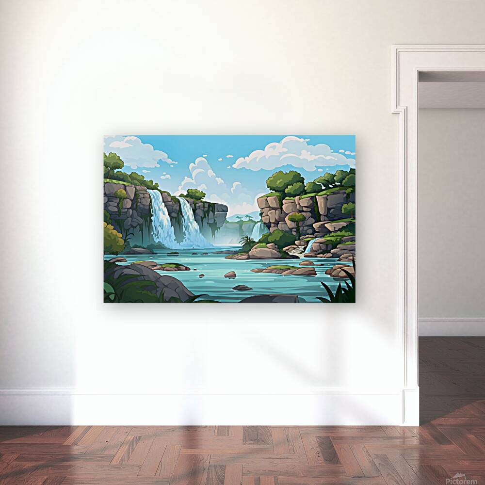 Waterfall Landscape 63 Reproduction