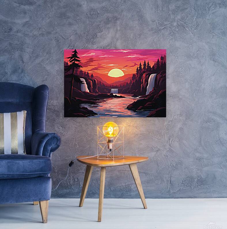 Waterfall Landscape 60 Reproduction