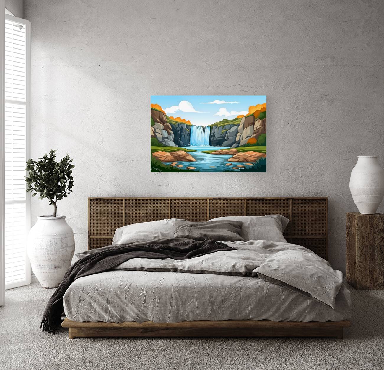 Waterfall Landscape 64 Reproduction