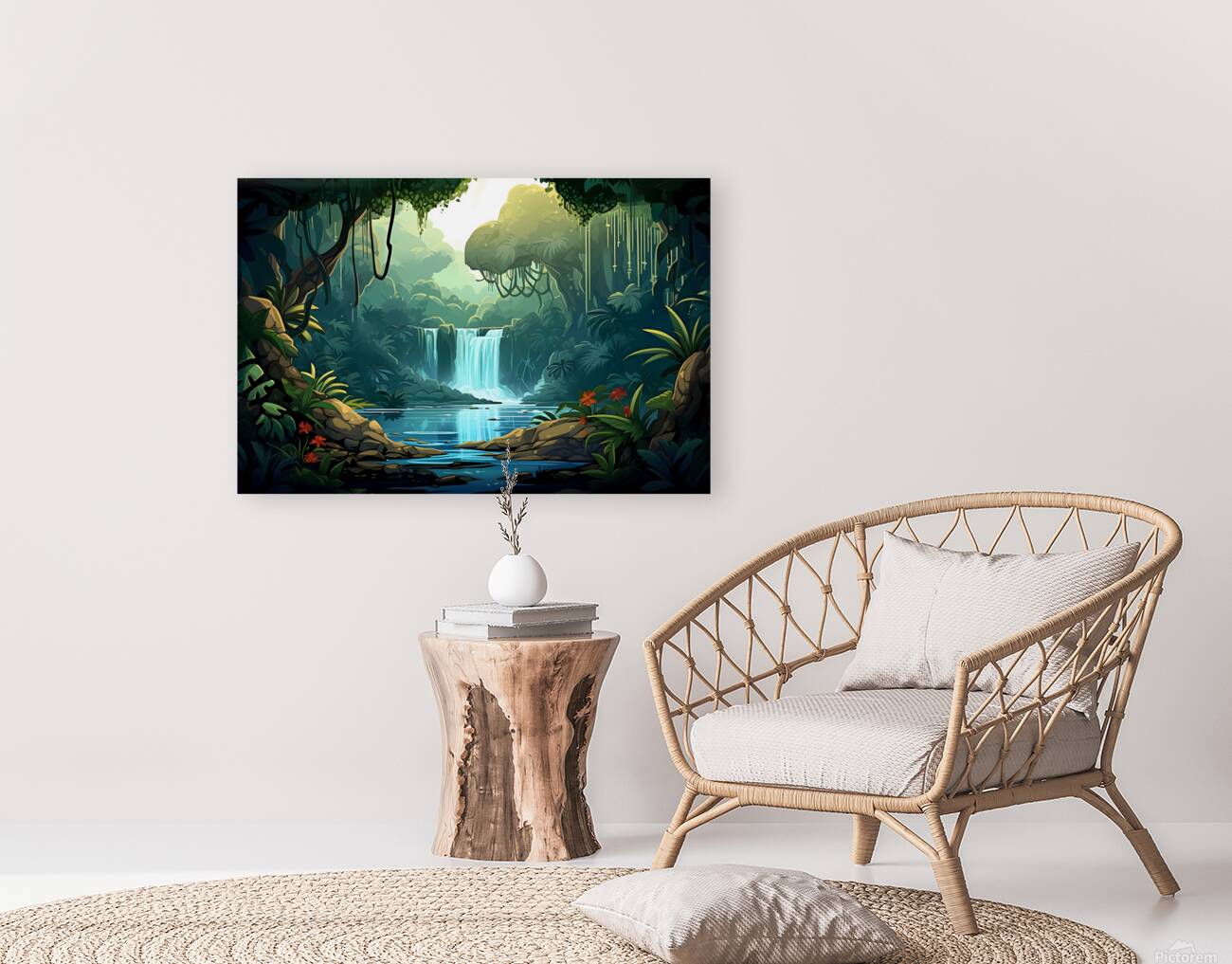 Waterfall Landscape 47 Reproduction