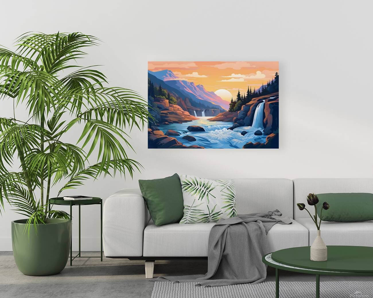 Waterfall Landscape 6 Reproduction