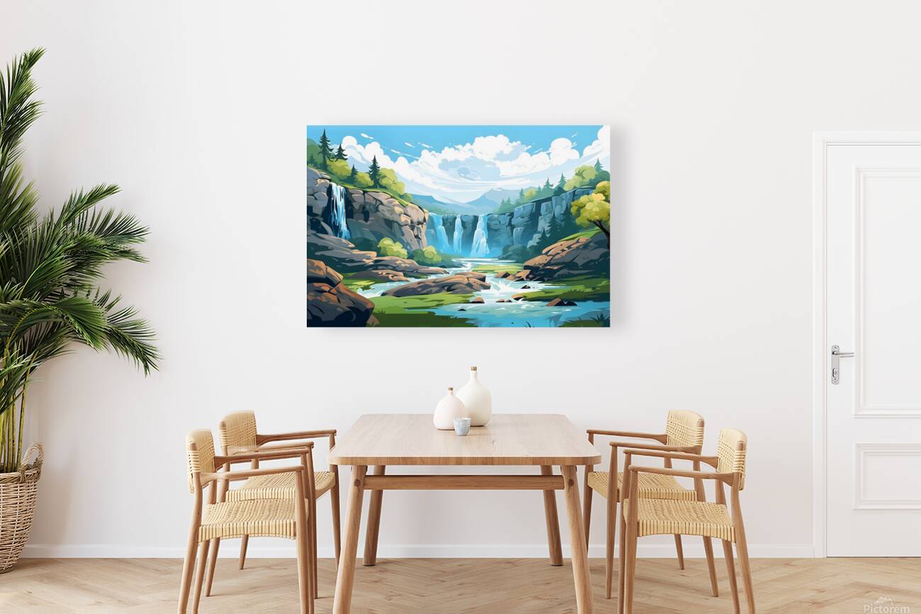 Waterfall Landscape 21 Reproduction