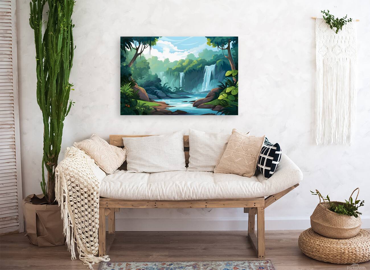 Waterfall Landscape 42 Reproduction