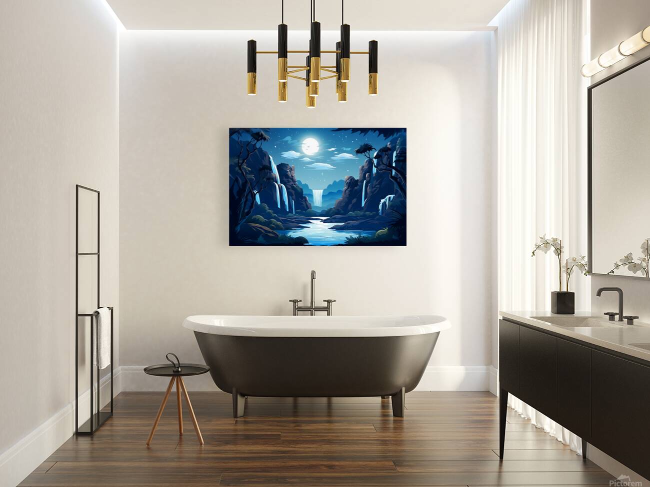 Waterfall Landscape 52 Reproduction
