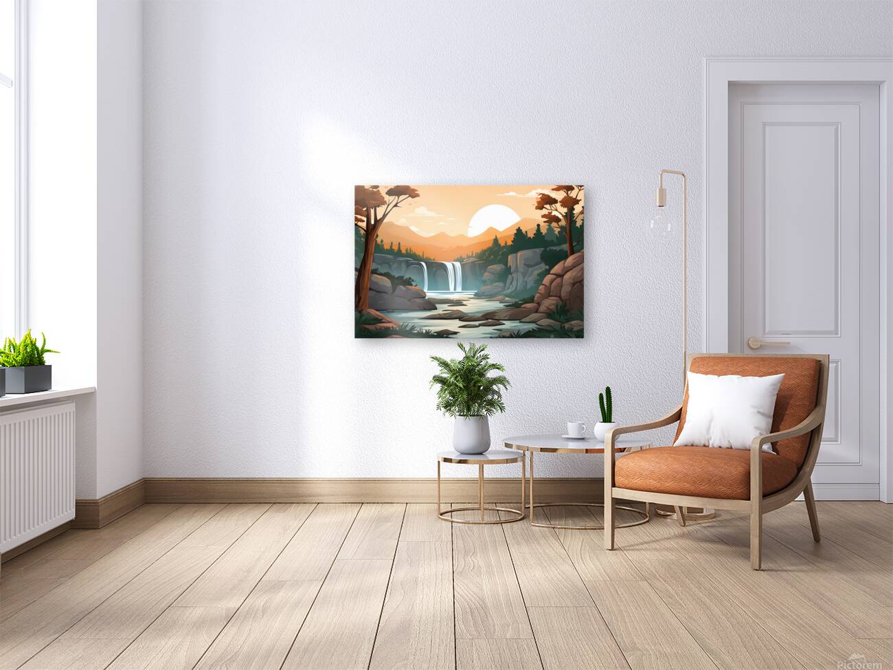 Waterfall Landscape 65 Reproduction