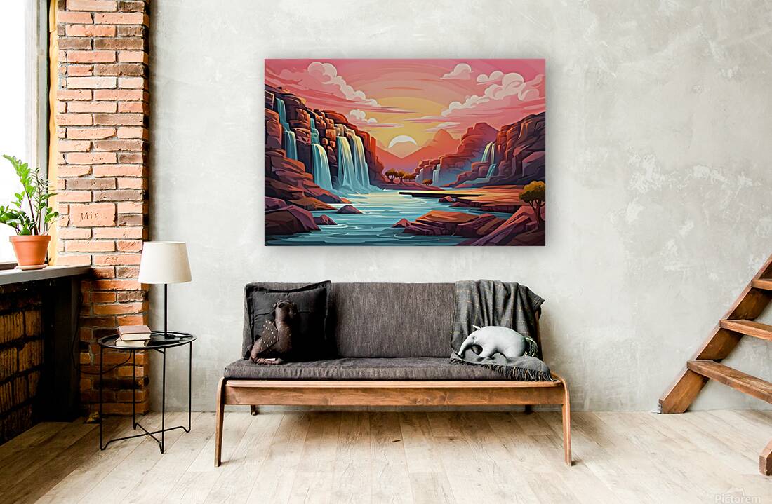Waterfall Landscape 77 Reproduction