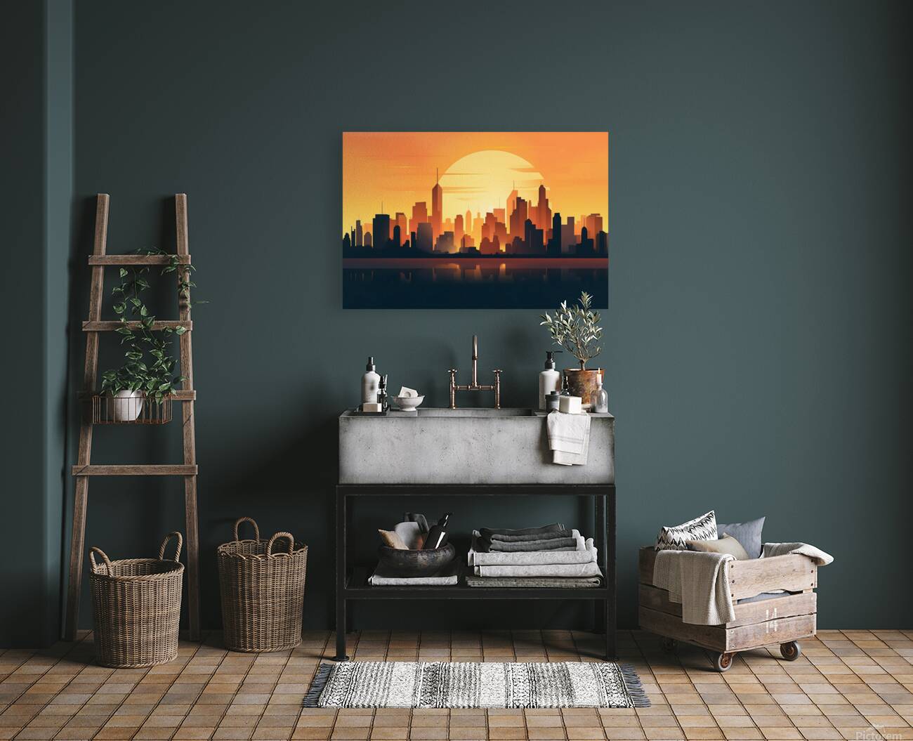 Sunset Landscape 52 Reproduction