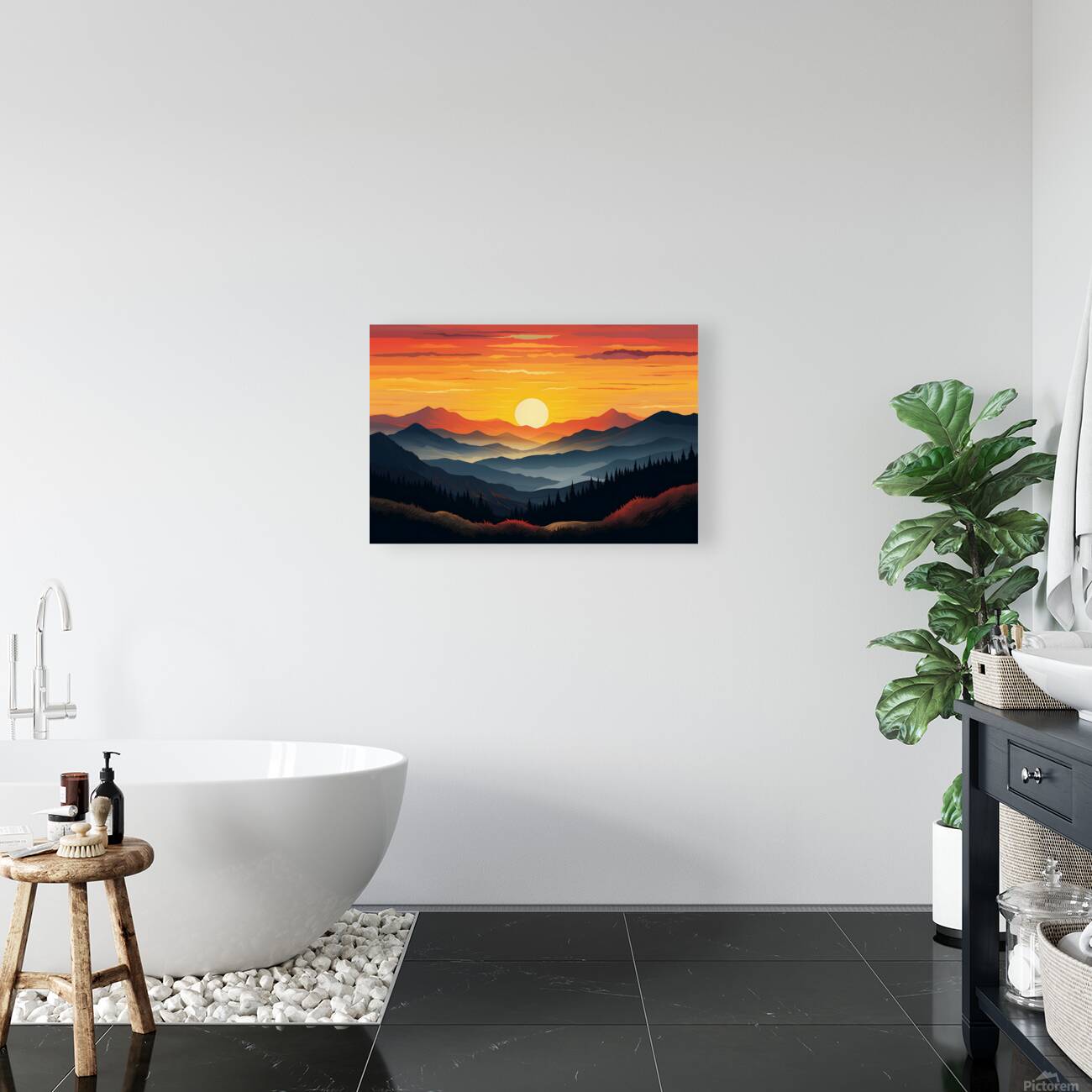 Sunset Landscape 1 Reproduction