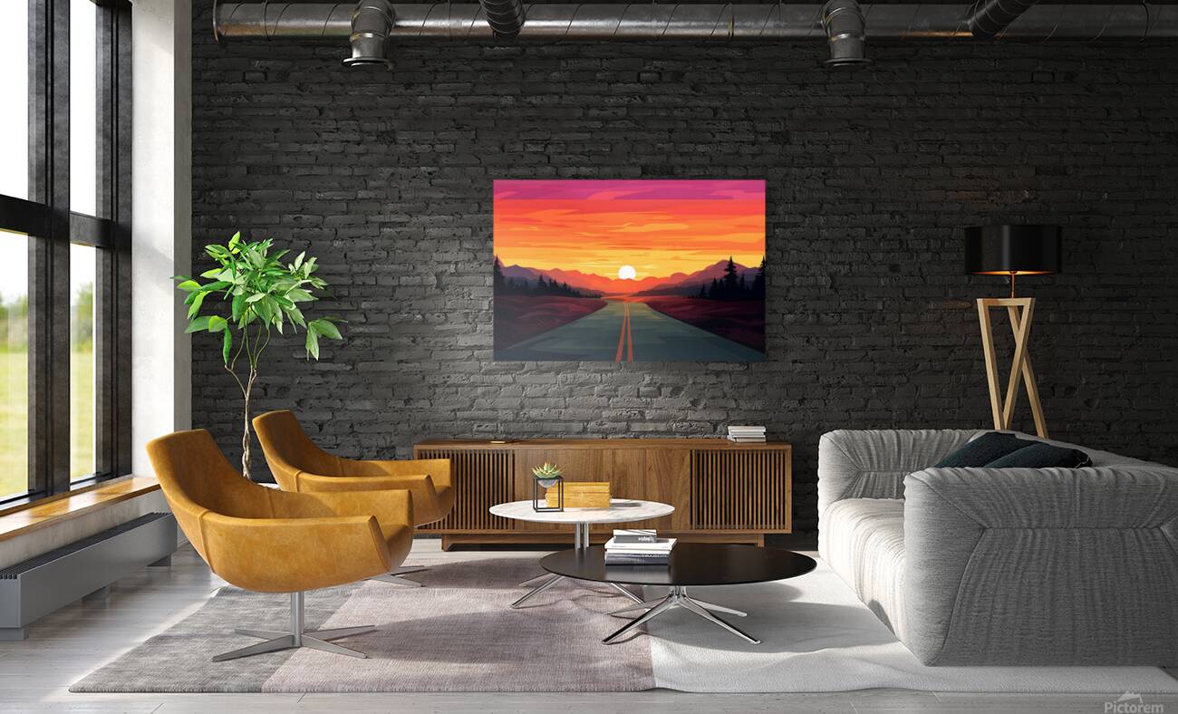 Sunset Landscape 73 Reproduction