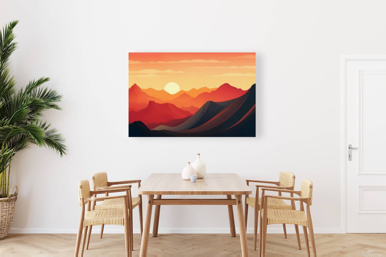 Sunset Landscape 25 Reproduction