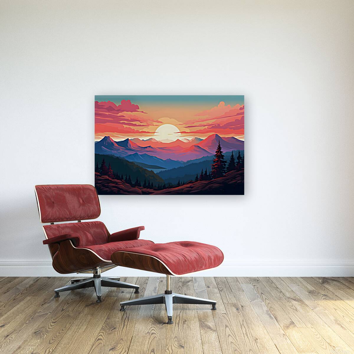 Sunset Landscape 12 Reproduction
