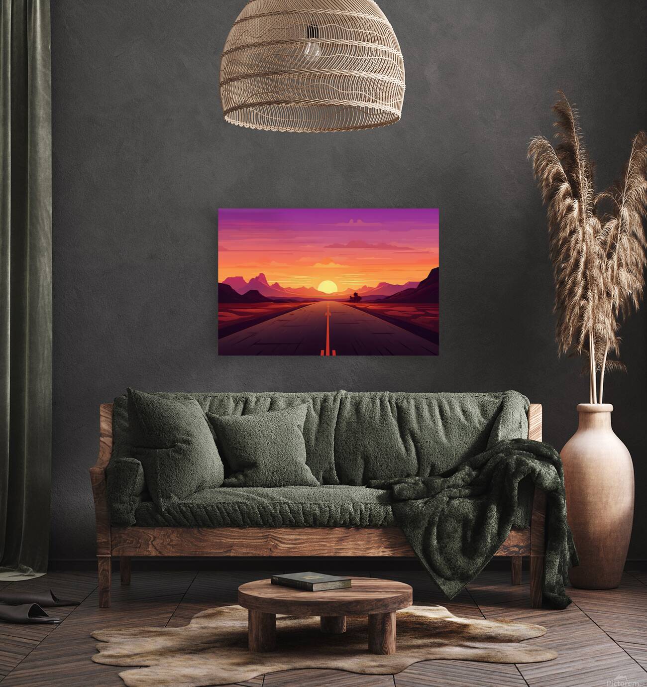Sunset Landscape 78 Reproduction